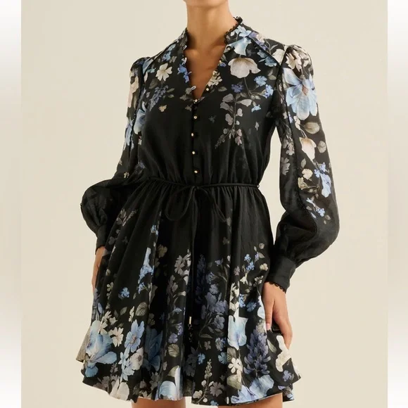 Ever New Vienna Floral Mini Dress 8 - Picture 2 of 9